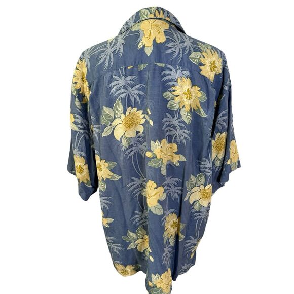 Tommy Bahama Floral Hawaiian 100% Silk Short Sleeve Button Shirt Size XL - Picture 3 of 6